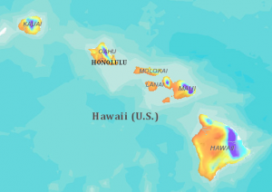  Annual Hawai'i Rainfall Map