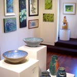The artwork on display